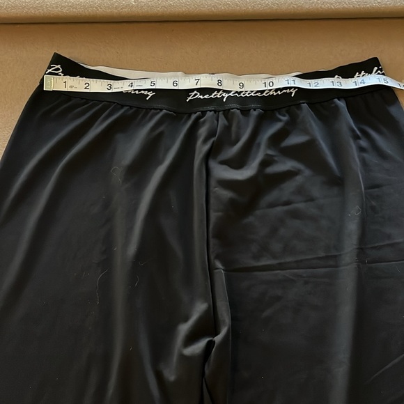 PLT PRETTY LITTLE THING Black Stretch Joggers - Size US 12 - Picture 6 of 10
